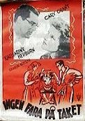 Ingen fara på taket 1938 poster Cary Grant Katharine Hepburn Charles Ruggles Howard Hawks