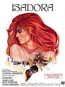 Isadora 1968 poster Vanessa Redgrave Karel Reisz