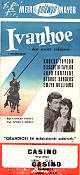 Ivanhoe 1952 movie poster Robert Taylor Elizabeth Taylor Joan Fontaine Richard Thorpe