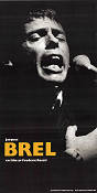 Jacques Brel 1982 movie poster Jacques Brel Julien Clerc Frederic Rossif Documentaries