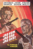 I tre che sconvolsero il West 1968 movie poster Antonio Sabato John Saxon Frank Wolff Enzo G Castellari