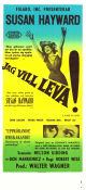 Jag vill leva 1958 poster Susan Hayward Simon Oakland Virginia Vincent Robert Wise Film Noir