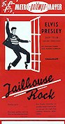 Jailhouse Rock 1957 movie poster Elvis Presley Judy Tyler Mickey Shaughnessy Richard Thorpe Rock and pop Police and thieves