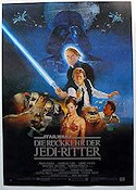 Return of the Jedi 1983 movie poster Mark Hamill Harrison Ford Carrie Fisher George Lucas Find more: Star Wars