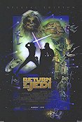 Return of the Jedi 1983 movie poster Mark Hamill Harrison Ford Carrie Fisher George Lucas Find more: Star Wars