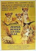 Living Free 1972 movie poster Joy Adamson Susan Hampshire Cats