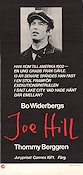 Joe Hill 1971 movie poster Thommy Berggren Anja Schmidt Kelvin Malave Bo Widerberg Politics