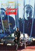 Johnny Handsome 1989 movie poster Mickey Rourke Ellen Barkin Elizabeth McGovern Morgan Freeman Walter Hill Cars and racing