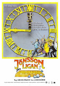 Jönssonligan får guldfeber 1984 movie poster Gösta Ekman Ulf Brunnberg Björn Gustafson Mikael Ekman Find more: Jönssonligan Clocks Money