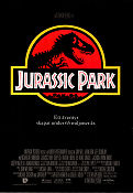 Jurassic Park 1993 movie poster Sam Neill Laura Dern Jeff Goldblum Steven Spielberg Dinosaurs and dragons
