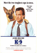 K-9 1989 movie poster James Belushi Mel Harris Kevin Tighe Rod Daniel Dogs Police and thieves