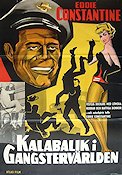 Kalabalik i gangstervärlden 1954 poster Eddie Constantine Damer