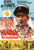 Kalabalik på Rivieran 1970 poster Louis de Funes Jean Lefebvre Guy Grosso Jean Girault Strand Damer