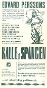 Kalle på Spången 1939 poster Edvard Persson Bullan Weijden Emil A Pehrsson Text: Kar de Mumma