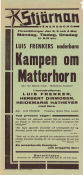 Der Kampf ums Matterhorn 1928 movie poster Luis Trenker Marcella Albani Peter Voss Mario Bonnard Mountains