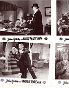 Kanske en gentleman 1950 lobby card set John Elfström Stig Järrel Marianne Löfgren Ragnar Frisk