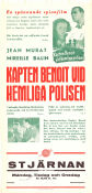 Kapten Benoit vid hemliga polisen 1938 poster Jean Murat Mireille Balin Madeleine Robinson Maurice de Canonge Poliser