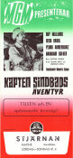 Kapten Sindbads äventyr 1963 poster Guy Williams Heidi Brühl Pedro Armendariz Byron Haskin