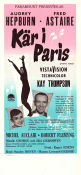 Kär i Paris 1957 poster Audrey Hepburn Fred Astaire Kay Thompson Stanley Donen Musikaler Romantik