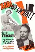 Karl för sin hatt 1940 movie poster Birgit Tengroth Adolf Jahr Sigurd Wallén Schamyl Bauman