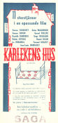 Kärlekens hus 1950 poster Anton Walbrook Simone Signoret Serge Reggiani Max Ophüls