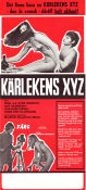 Kärlekens XYZ 1971 movie poster Inge Hegeler Sten Hegeler Inge och Sten Leif Silbersky Torgny Wickman Documentaries