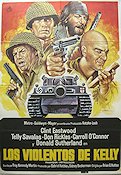 Kelly´s Heroes 1970 movie poster Clint Eastwood Telly Savalas Donald Sutherland Brian G Hutton Poster from: Spain