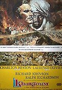 Khartoum 1967 movie poster Charlton Heston Laurence Olivier Basil Dearden