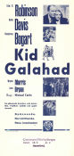 Kid Galahad 1937 poster Edward G Robinson Bette Davis Humphrey Bogart Michael Curtiz Boxning Film Noir