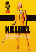 Kill Bill: Vol. 1 2003 movie poster Uma Thurman David Carradine Lucy Liu Quentin Tarantino Asia Martial arts