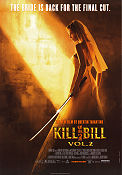 Kill Bill: Vol. 2 2004 movie poster Uma Thurman David Carradine Michael Madsen Quentin Tarantino Martial arts Cult movies