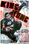 King Kong 1933 movie poster Bruce Cabot Fay Wray Robert Armstrong Merian C Cooper