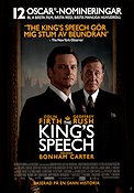 The King´s Speech 2010 movie poster Colin Firth Geoffrey Rush Helena Bonham Carter Tom Hooper