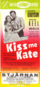 Kiss Me Kate 1953 poster Kathryn Grayson Howard Keel Ann Miller George Sidney Musikaler