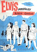 Kissin Cousins 1964 movie poster Elvis Presley Arthur O´Connell Glenda Farrell Gene Nelson Musicals