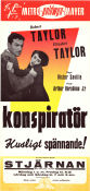 Konspiratör 1949 poster Elizabeth Taylor Robert Taylor Robert Flemyng Victor Saville