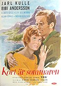 Kort är sommaren 1962 movie poster Jarl Kulle Bibi Andersson Claes Gill Bjarne Henning-Jensen Mountains