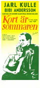 Kort är sommaren 1962 movie poster Jarl Kulle Bibi Andersson Claes Gill Bjarne Henning-Jensen