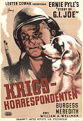 Story of G.I. Joe 1945 movie poster Burgess Meredith William A Wellman Eric Rohman art Dogs War