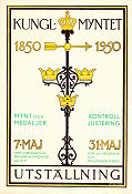 Kungliga myntet 1850-1950 1950 poster Find more: Riksbanken Find more: Myntverket Find more: Museum Find more: Stockholm