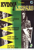 Kvinna i leopard 1958 movie poster Harriet Andersson Ulf Palme Erik Strandmark Jan Molander