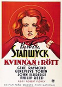 The Woman in Red 1936 movie poster Barbara Stanwyck