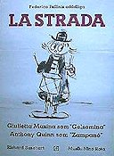 La strada 1954 movie poster Giulietta Masina Anthony Quinn Richard Basehart Federico Fellini