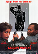 Loaded Weapon 1 1993 movie poster Emilio Estevez Samuel L Jackson Jon Lovitz Gene Quintano Guns weapons
