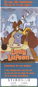 Lady och Lufsen 1955 poster Barbara Luddy Clyde Geronimi Animerat Mat och dryck