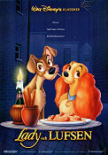Lady and the Tramp 1955 movie poster Barbara Luddy Clyde Geronimi Animation Food and drink