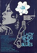 Lady Sings the Blues 1972 movie poster Diana Ross Billy Dee Williams Richard Pryor Sidney J Furie Find more: Billie Holiday