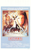 Ladyhawke 1985 movie poster Matthew Broderick Rutger Hauer Michelle Pfeiffer Richard Donner