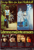 Lämna mej inte ensam 1980 movie poster Lena Löfström Anki Lidén Gunvor Pontén Pelle Lindbergh Niels Dybeck Jan Halldoff Motorcycles