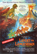 Landet för längesedan 1988 poster Don Bluth Animerat Dinosaurier och drakar